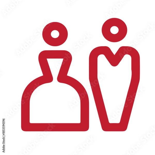 Obraz Wedding Couple Icon