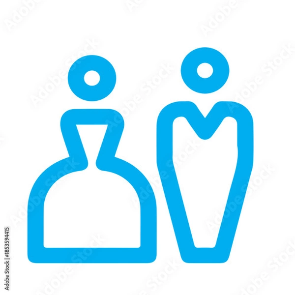 Obraz Wedding Couple Icon