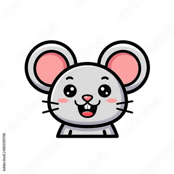 Fototapeta Cute Mouse Cartoon. (6)