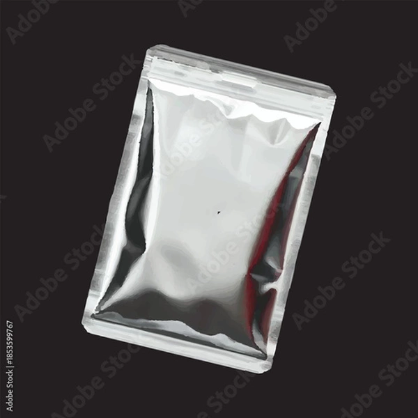 Obraz Metallic ziplock pouch bag