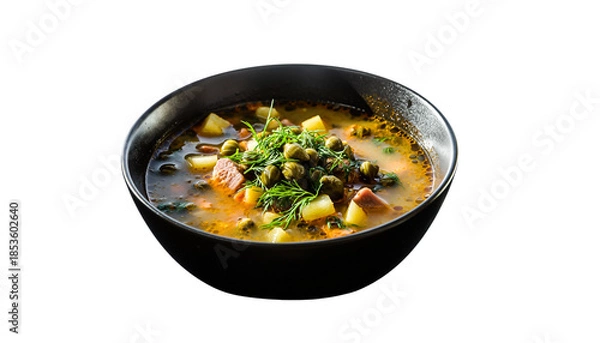 Obraz vegetable soup with meat