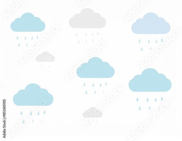 Obraz 雲　イラスト