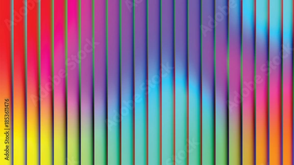 Fototapeta Abstract Neon Vertical Lines Colorful Gradient Background