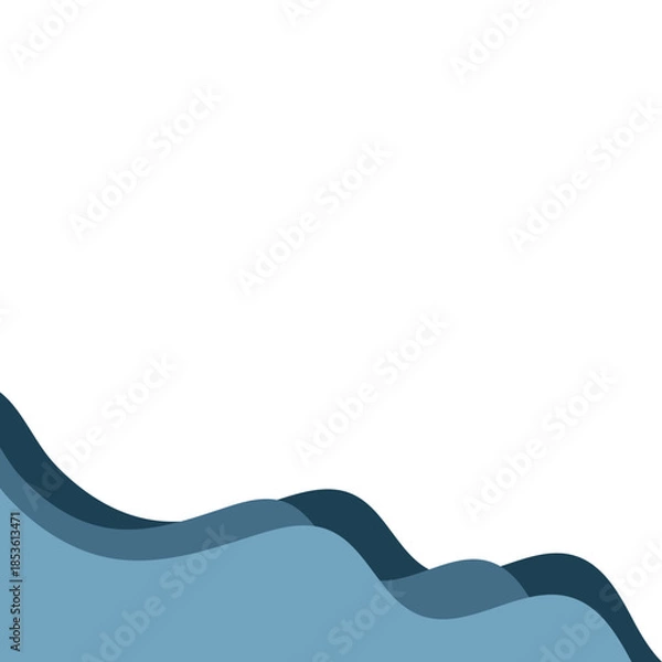 Obraz Flat Curve Business Corner