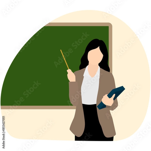 Obraz Teacher Illustration