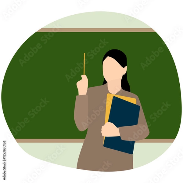 Obraz Teacher Illustration