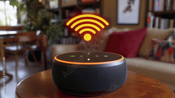 Fototapeta Smart Speaker Connected 