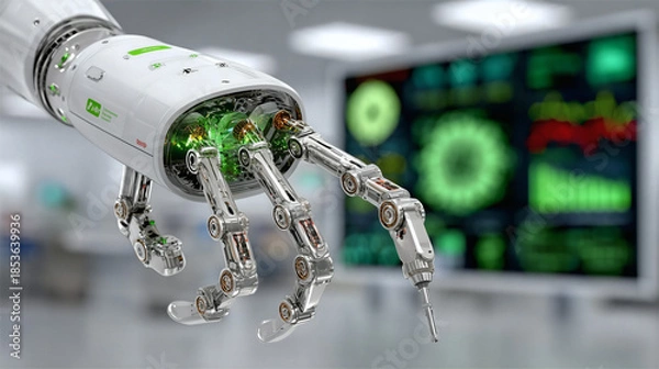 Fototapeta Robotic Precision Hand