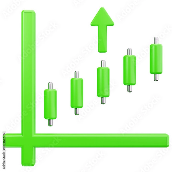 Obraz Bullish Market Uptrend Chart