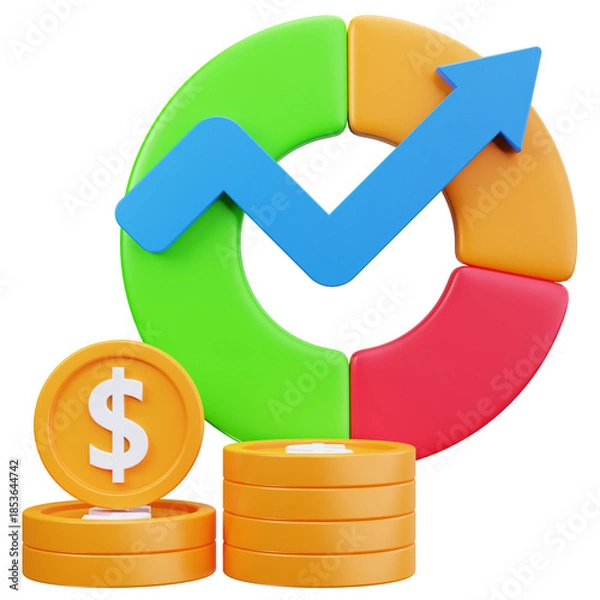 Obraz Financial Performance Growth Concept