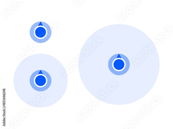 Obraz GPS現在地アイコンセット