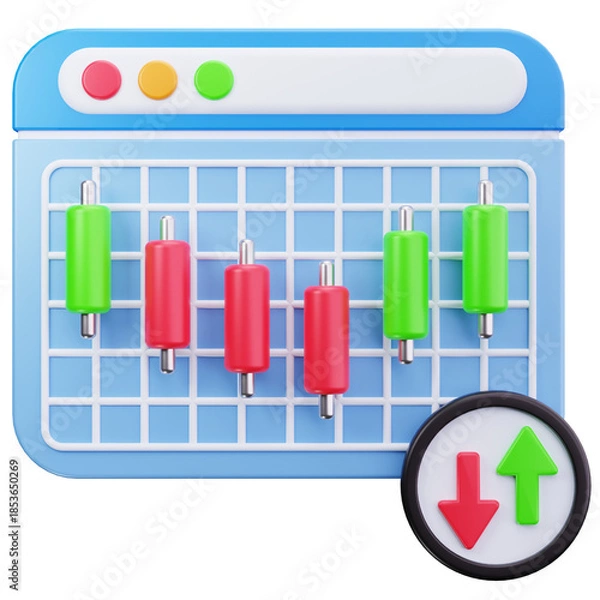 Obraz Stock Market Analysis Chart