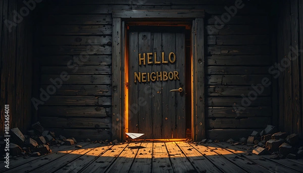 Obraz HELLO NEIGHBCR Typography