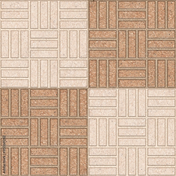 Obraz Brown stone texture background arranged in zigzags