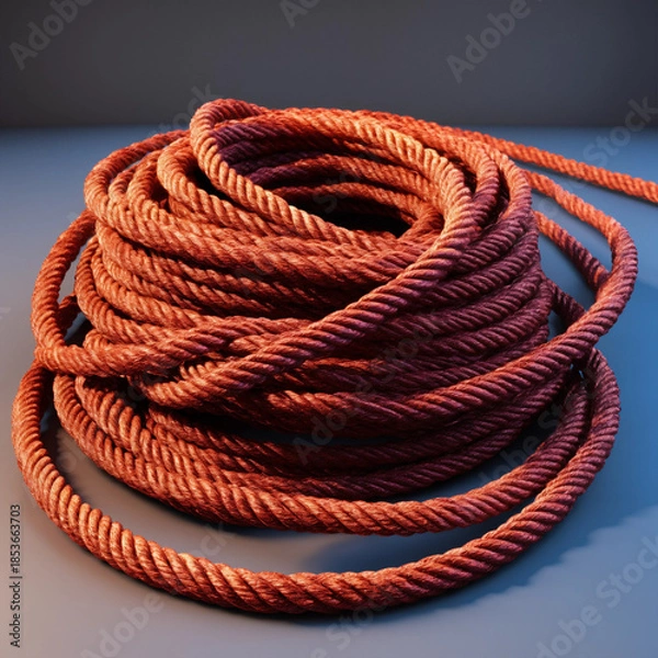 Obraz rope on a white background