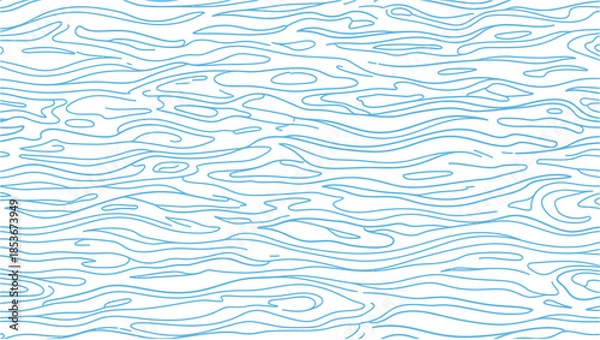 Fototapeta Wavy line seamless pattern