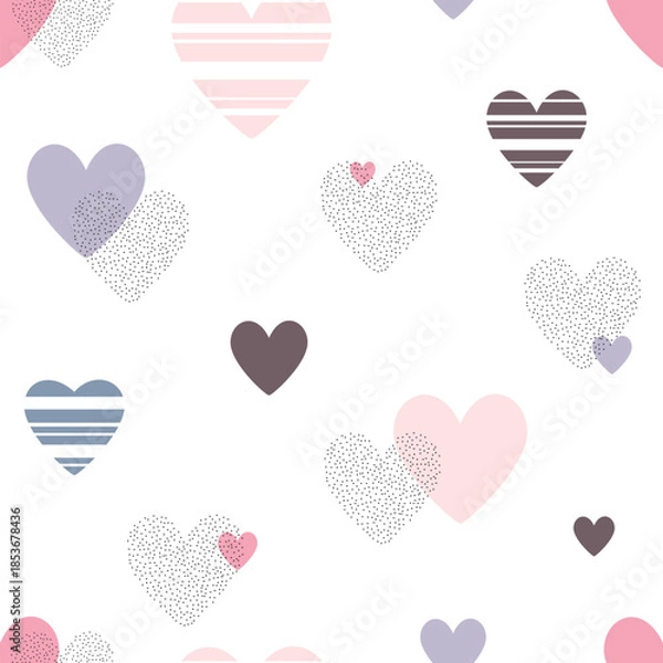 Obraz pattern with hearts