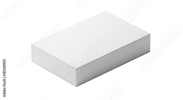 Obraz A white rectangular soap bar isolated on transparent background