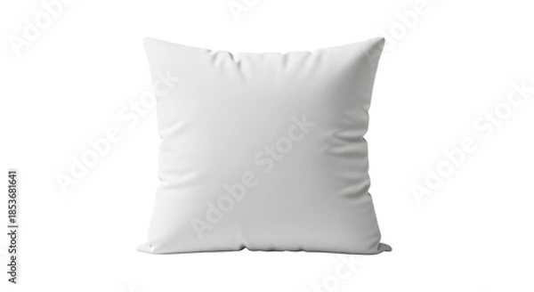 Obraz Soft white pillow isolated on transparent background
