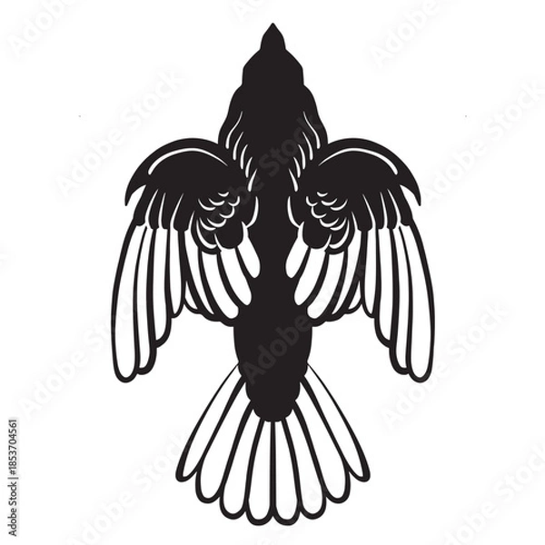 Obraz bird vintage hand drawing