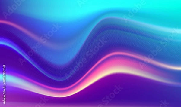Obraz Blue gradiant wave background