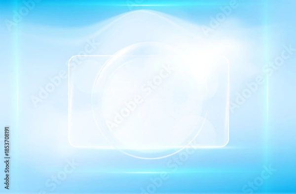 Obraz Blue gradiant wave background