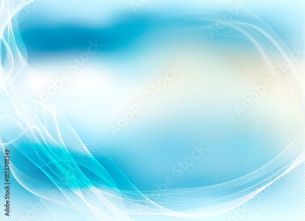 Obraz Blue abstract vector background 