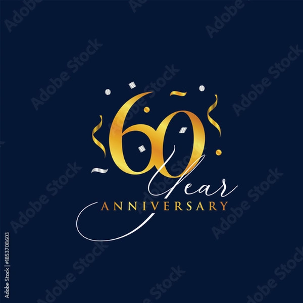 Obraz 60th anniversary premium design template