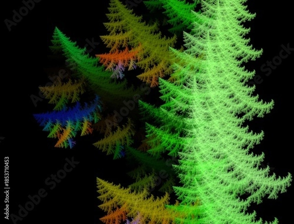 Obraz Imaginatory fractal abstract background Image