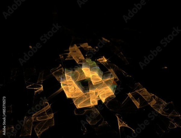 Obraz Imaginatory fractal abstract background Image