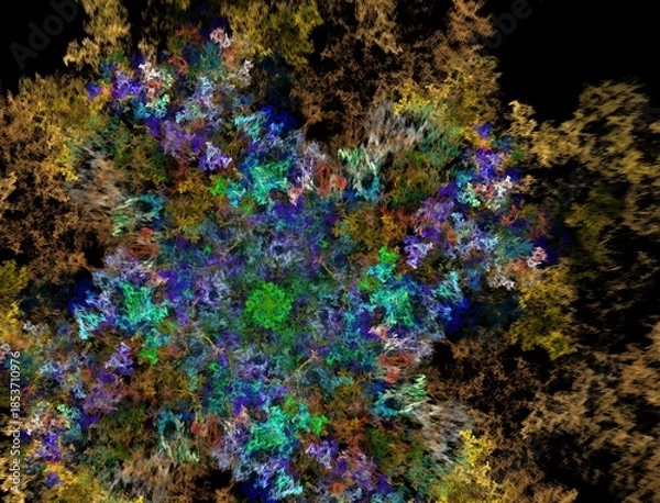 Obraz Imaginatory fractal abstract background Image