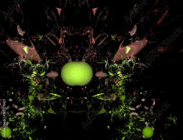 Obraz Imaginatory fractal abstract background Image