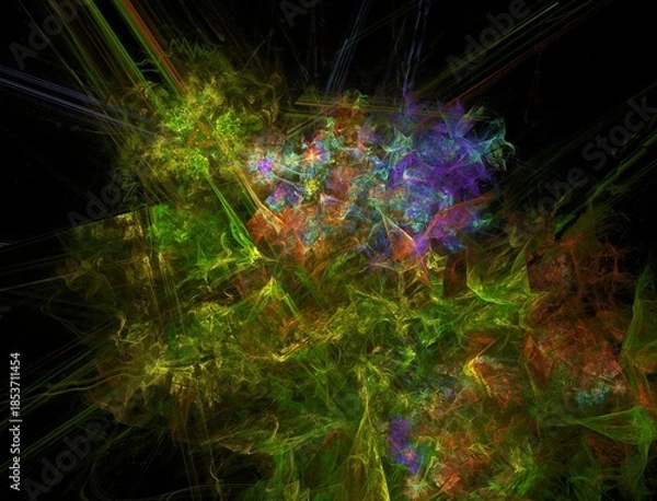 Obraz Imaginatory fractal abstract background Image