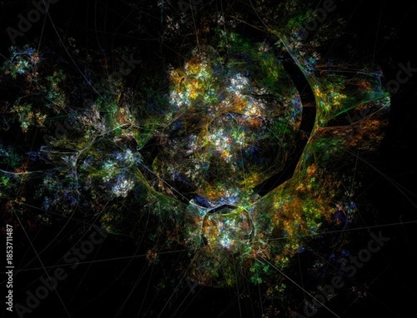 Obraz Imaginatory fractal abstract background Image
