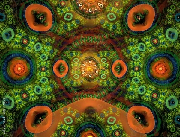 Obraz Imaginatory fractal abstract background Image