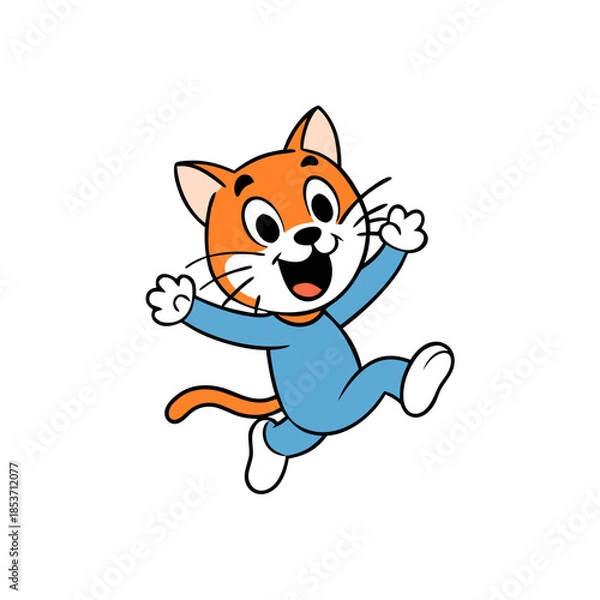 Obraz cartoon kitten cat