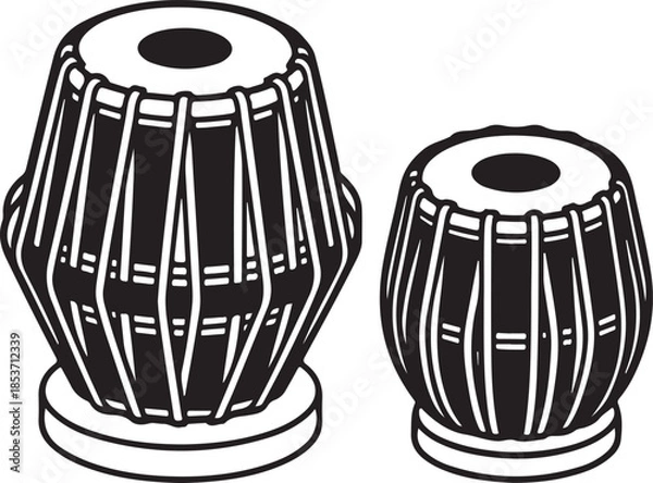 Obraz Traditional indian percussion instruments