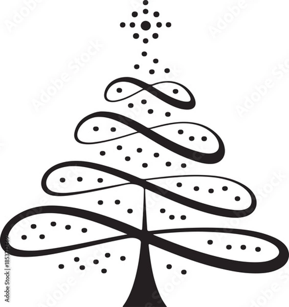 Obraz Abstract christmas tree design