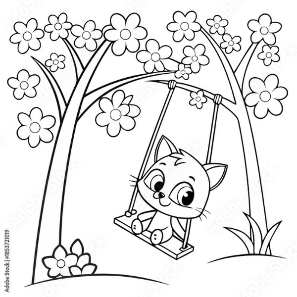 Obraz funny cartoon birds