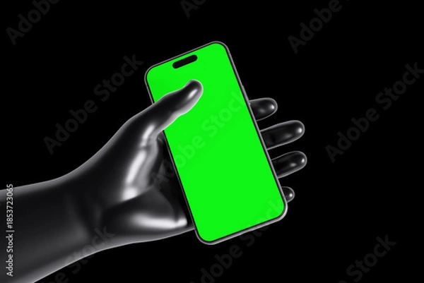 Obraz smartphone hand for mockup template