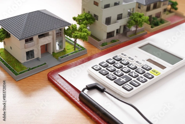 Fototapeta マイホーム購入のローンシミュレーション
