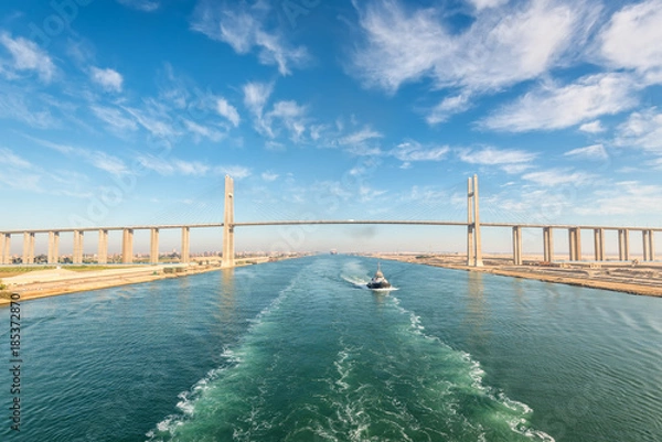 Obraz Most Pokoju Al Salam w Egipcie