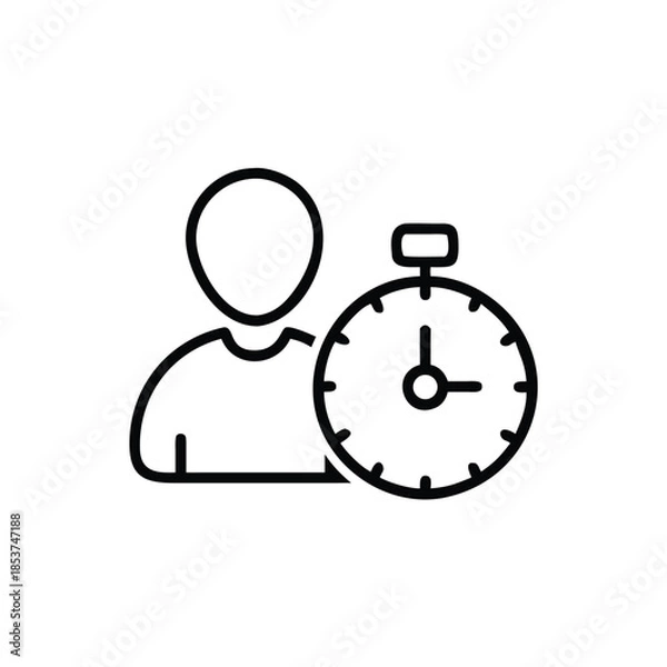 Fototapeta work, timer, productivity, schedule, time, tracking, task, workflow, clock, focus, management,