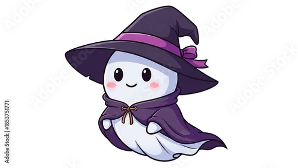 Obraz halloween witch with a broom
