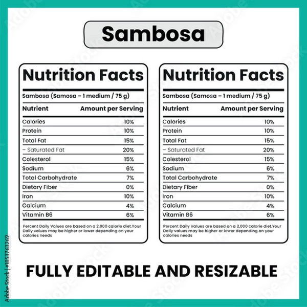 Obraz Sambosa Crispy Fried Stuffed Snack