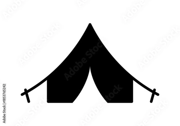 Fototapeta Vector Simple Isolated Tent Icon