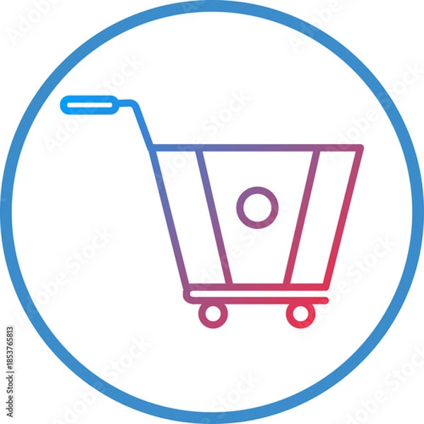 Obraz Trolley Line Icon Style