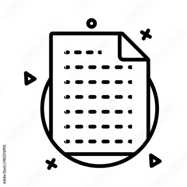 Obraz empty file illustration