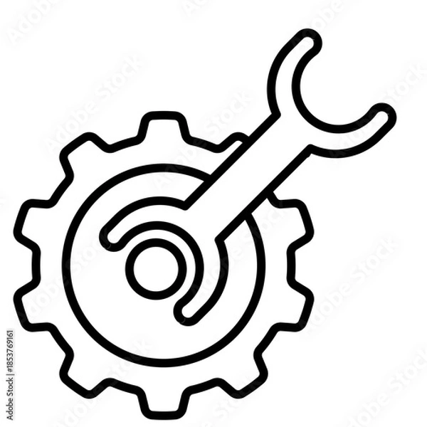 Obraz maintenance icon vector illustration