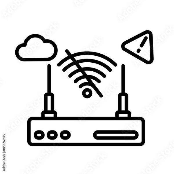 Obraz no internet icon vector